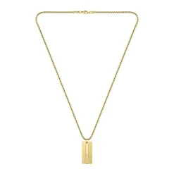 Collier Lacoste Adventurer Acier Jaune