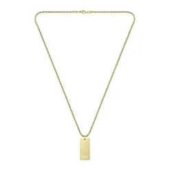 Collier Lacoste Adventurer Acier Jaune