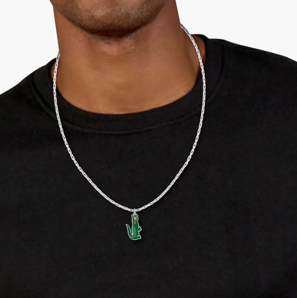 Collier Lacoste Arthor Acier Blanc