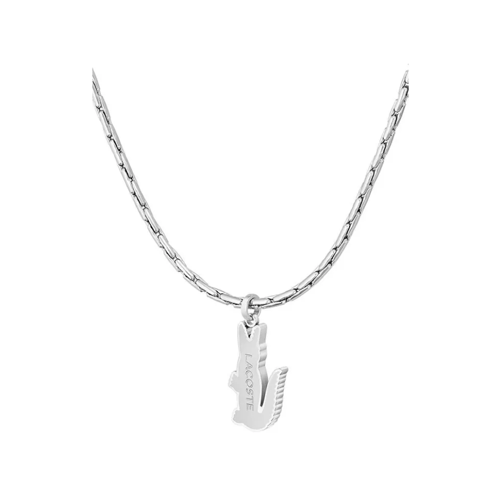 Collier Lacoste Arthor Acier Blanc