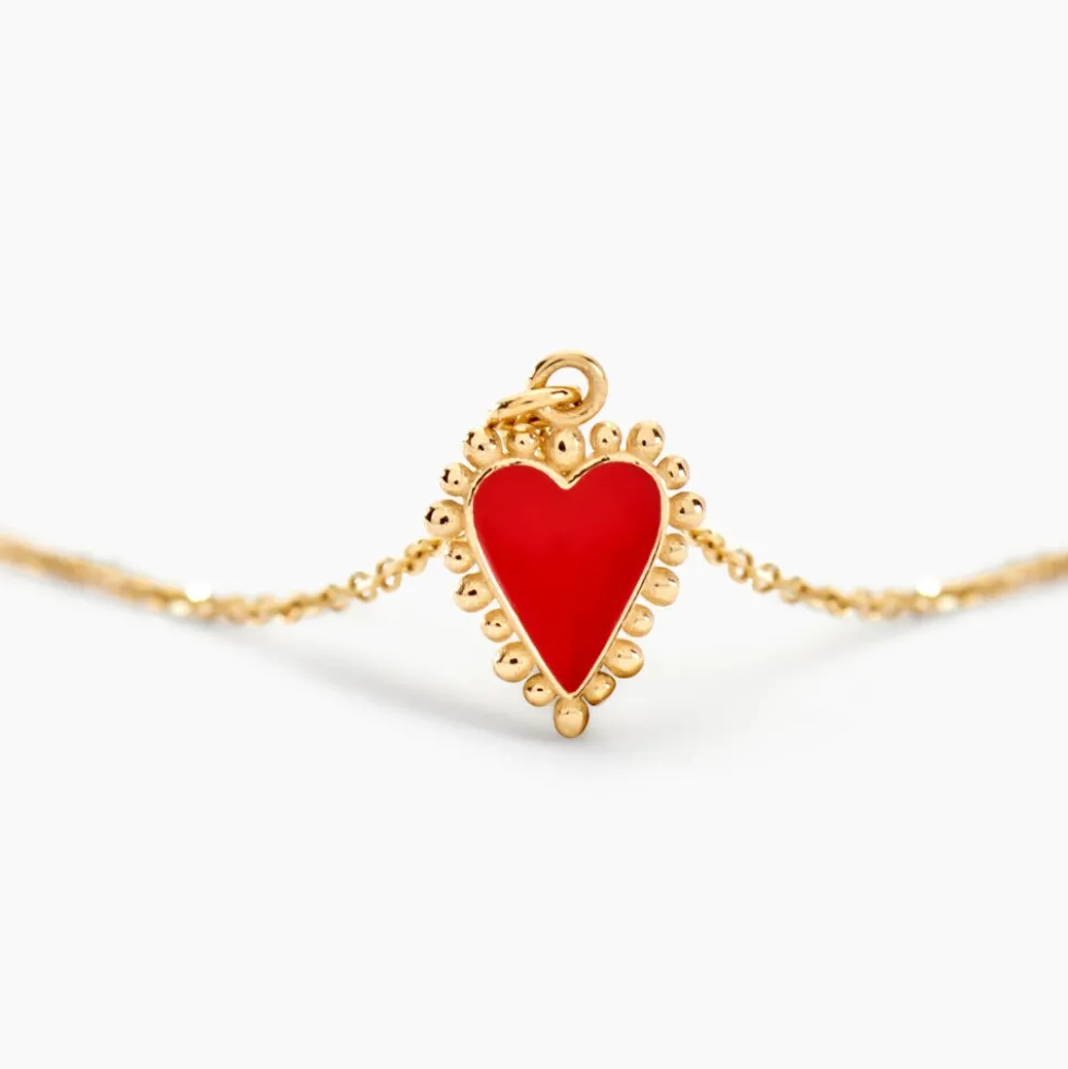 Collier L'amour Coloré Or Jaune