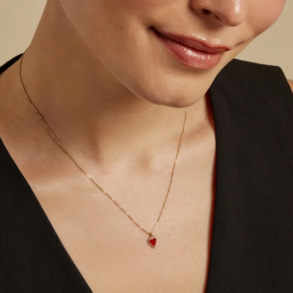 Collier L'amour Coloré Or Jaune
