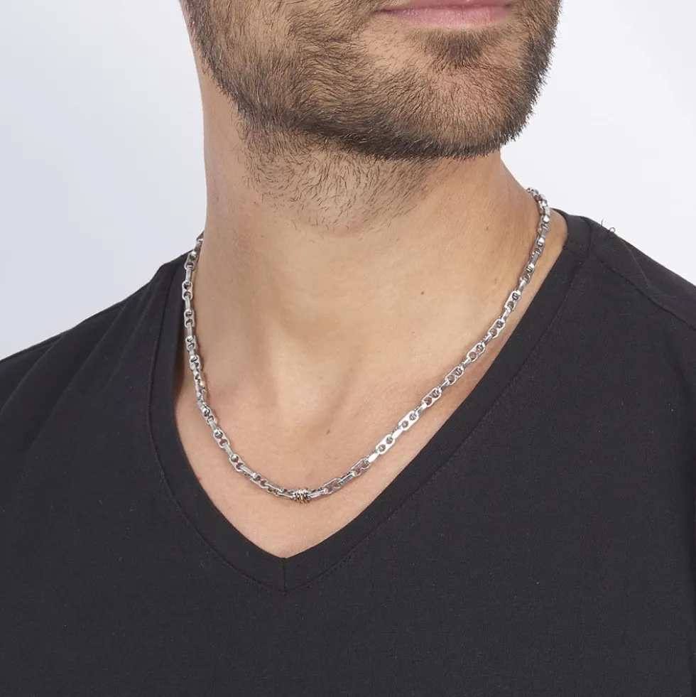Collier Laura-lyneae Or Acier Bicolore