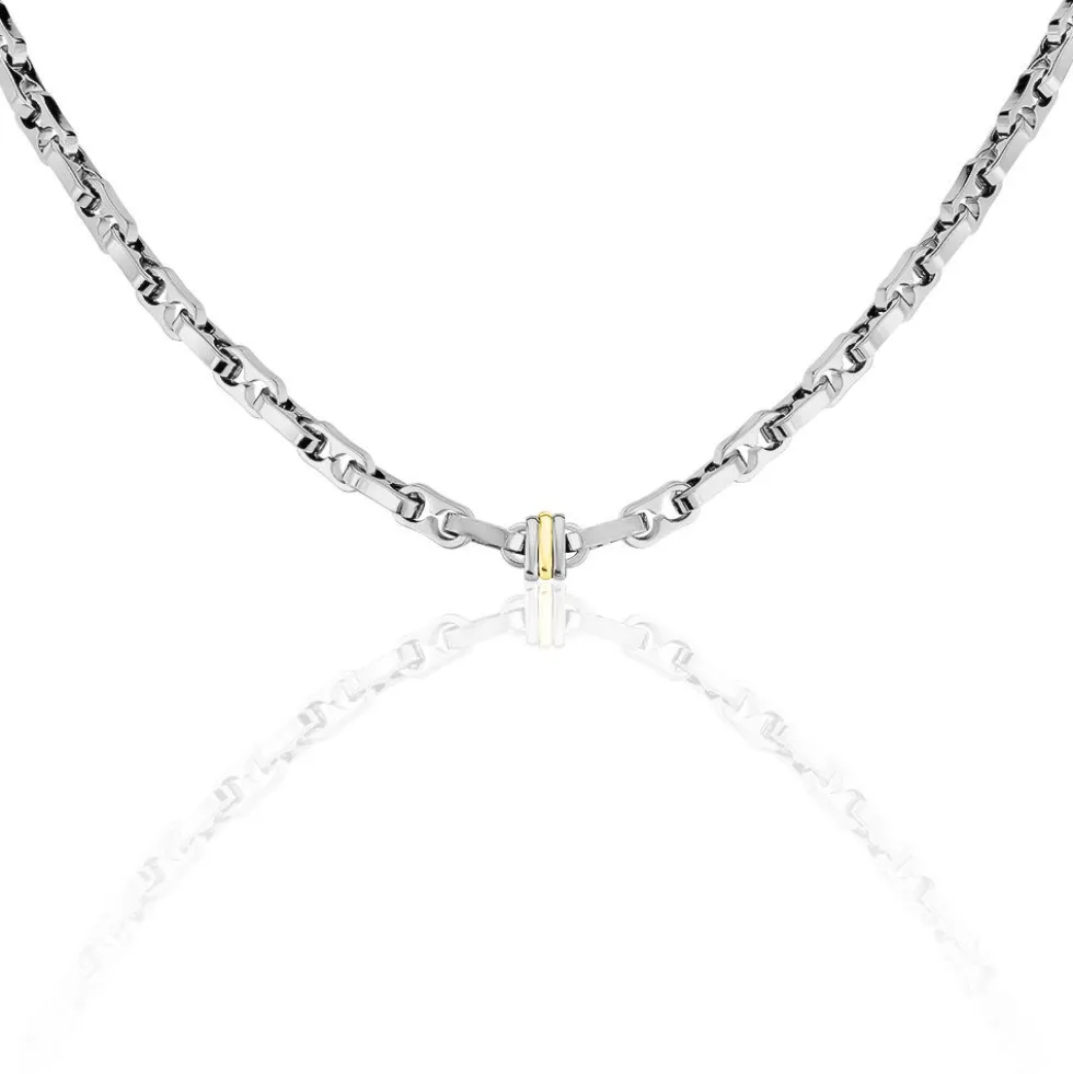 Collier Laura-lyneae Or Acier Bicolore