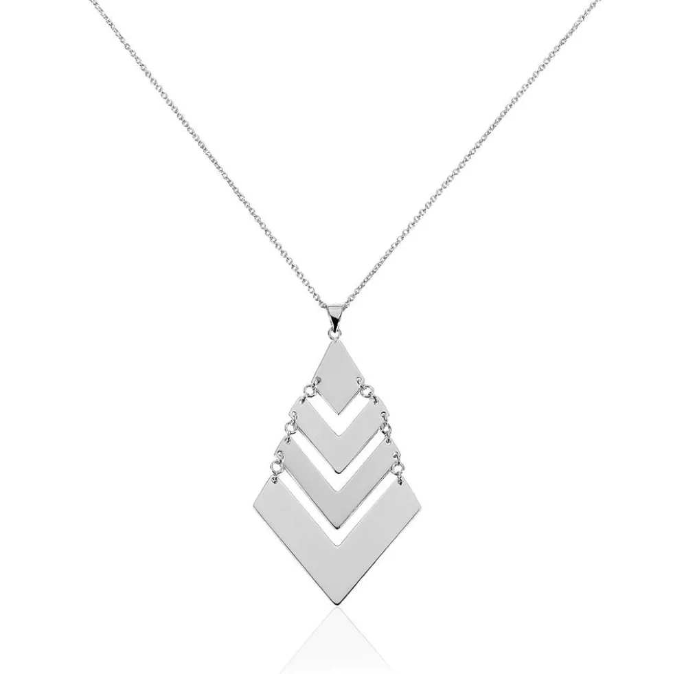 Collier Laure Acier Blanc