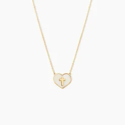 Collier Lawrie Or Jaune Nacre