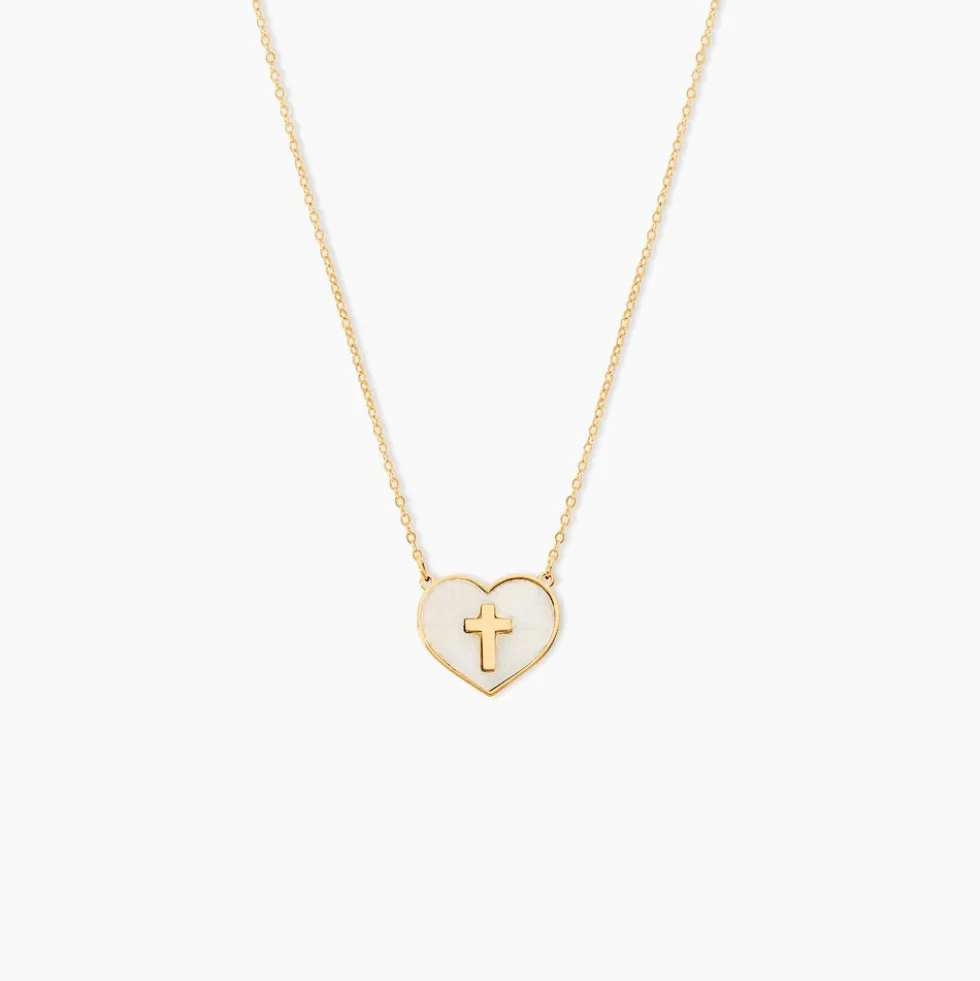 Collier Lawrie Or Jaune Nacre