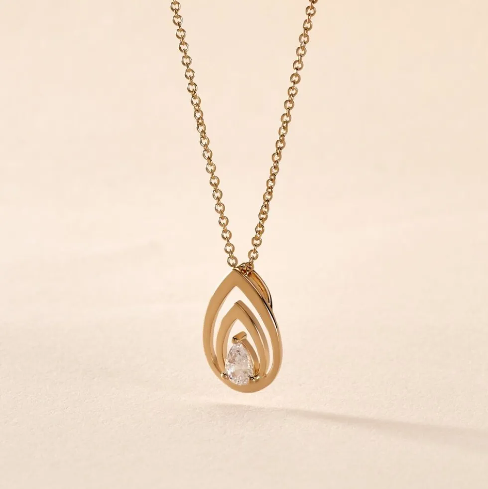 Collier Loetitia Plaqué Or Jaune Oxyde De Zirconium