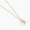Collier Loeva Or Jaune Perle De Culture Et Oxyde De Zirconium
