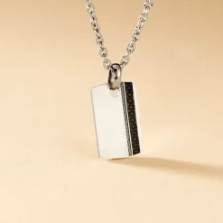 Collier Lovaina Acier Blanc