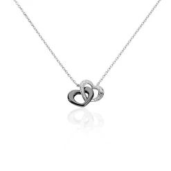 Collier Lovea Argent Blanc Céramique Et Oxyde De Zirconium