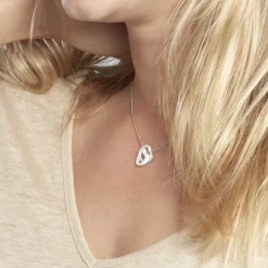 Collier Lovea Argent Blanc Céramique Et Oxyde De Zirconium