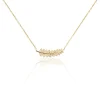 Collier Luz Plaqué Or Jaune Oxyde De Zirconium