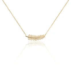 Collier Luz Plaqué Or Jaune Oxyde De Zirconium