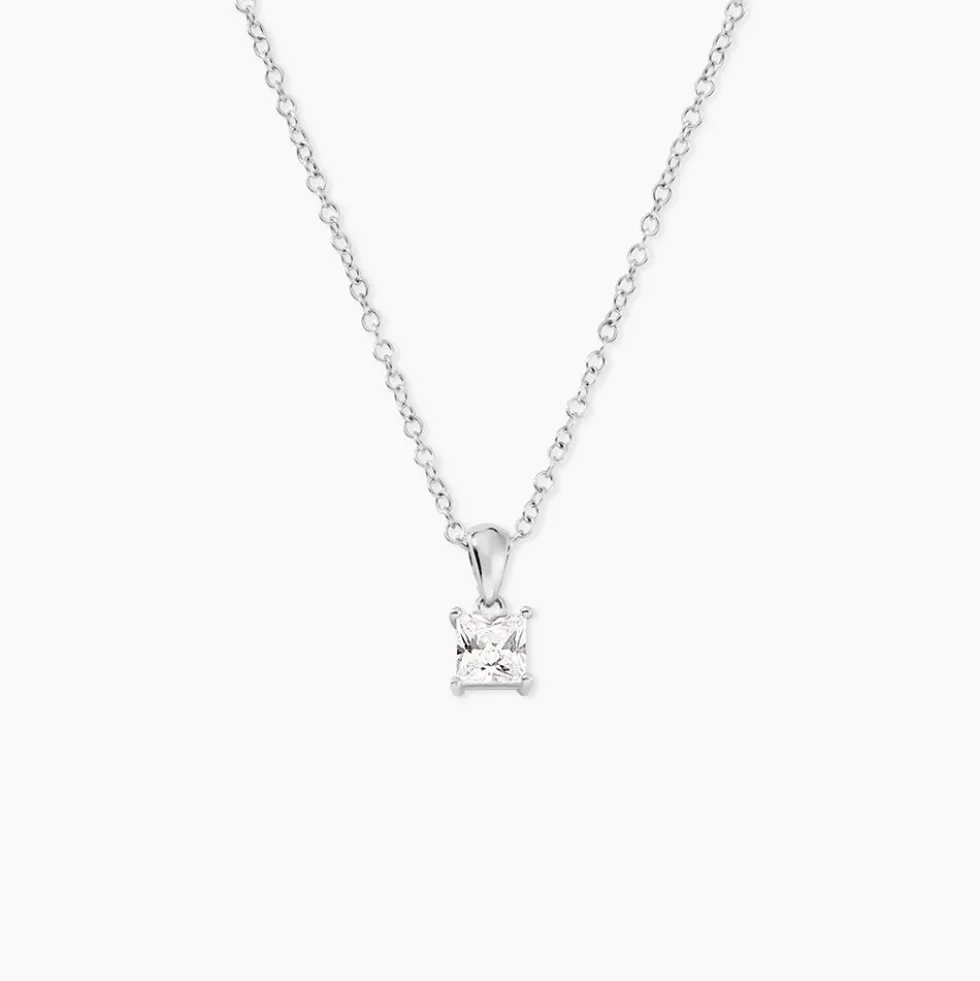 Collier Lyanna Argent Blanc Oxyde De Zirconium