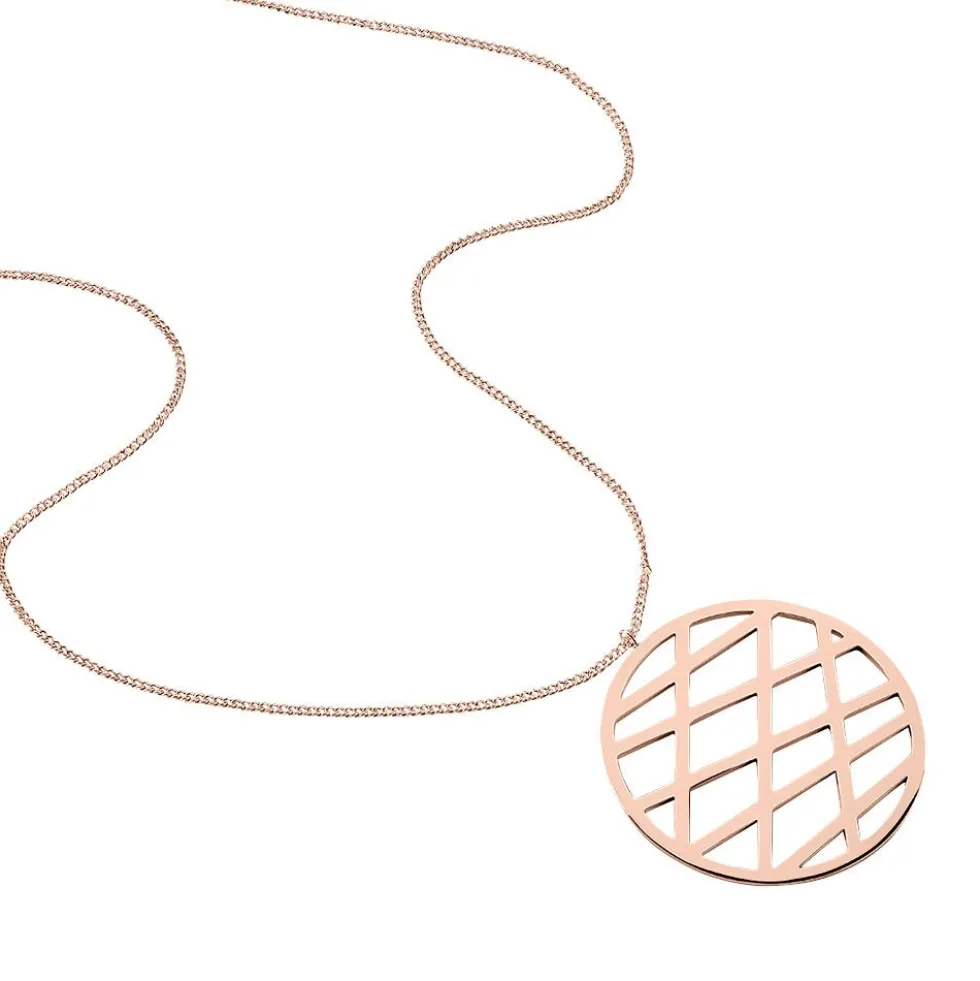 Collier Maelis Acier Rose
