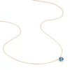 Collier Maeva Or Rose Topaze Et Oxyde De Zirconium