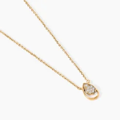 Collier Mahalya Plaqué Or Jaune Oxyde De Zirconium