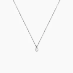 Collier Marciana Argent Blanc Oxyde De Zirconium