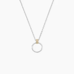 Collier Marcie Or Jaune Argent Blanc Oxyde De Zirconium