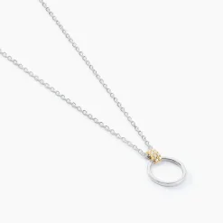 Collier Marcie Or Jaune Argent Blanc Oxyde De Zirconium