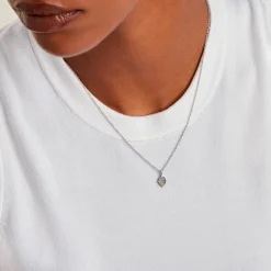 Collier Margot Argent Blanc Nacre Oxyde De Zirconium