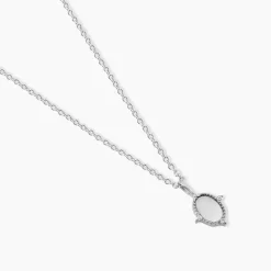 Collier Margot Argent Blanc Nacre Oxyde De Zirconium