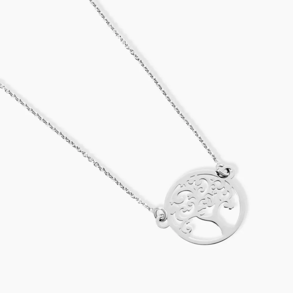 Collier Marijan Argent Blanc