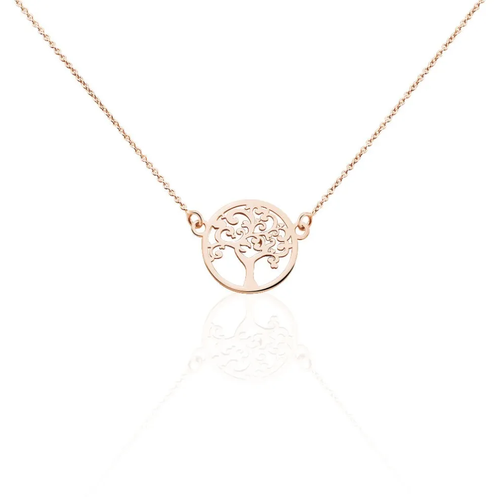 Collier Marijan Argent Rose