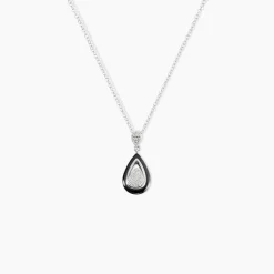 Collier Marina Cera Argent Blanc Céramique Et Oxyde De Zirconium