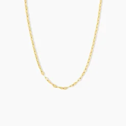 Collier Mauricette Acier Jaune