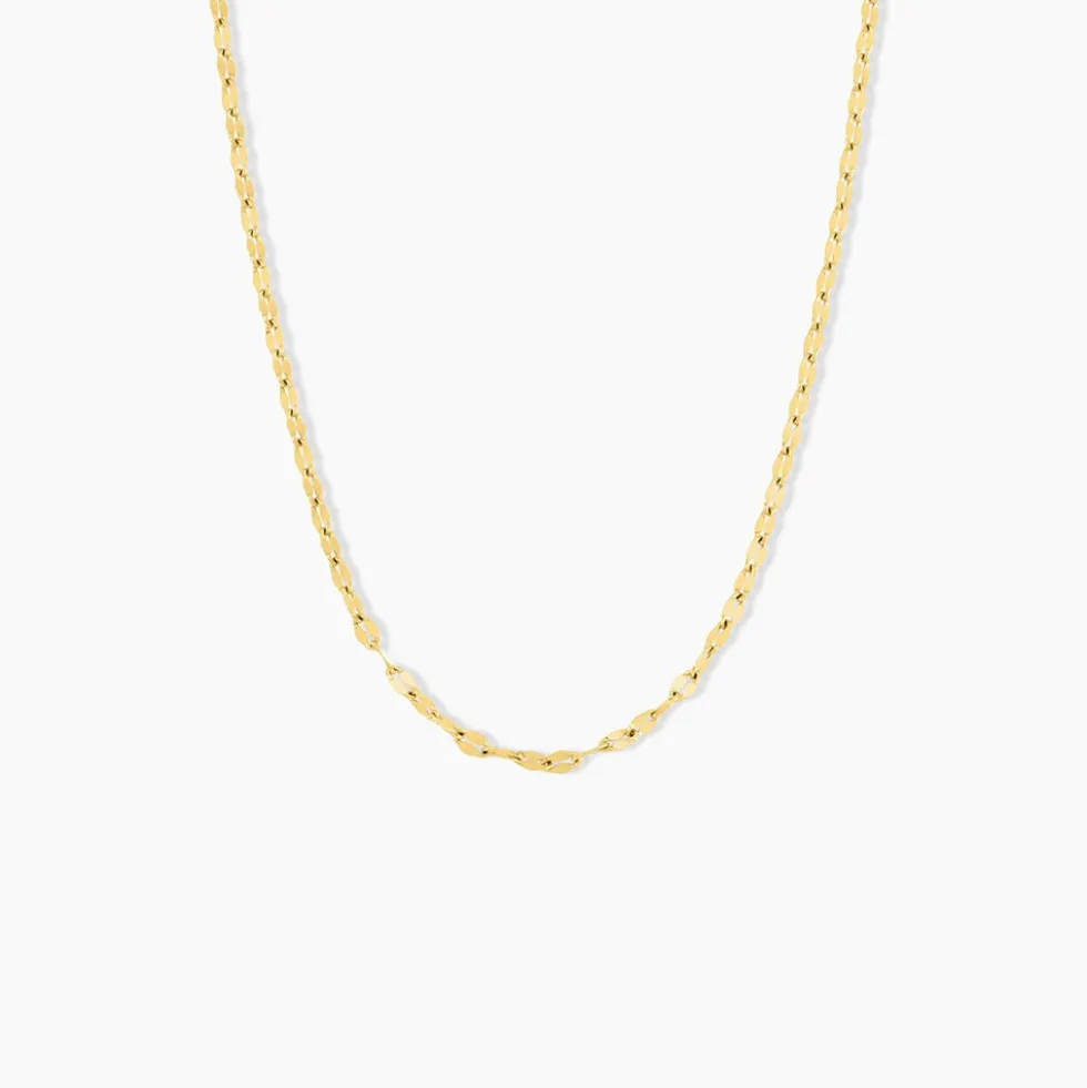 Collier Mauricette Acier Jaune