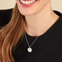 Collier Mayi Argent Blanc