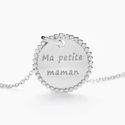 Collier Mayi Argent Blanc