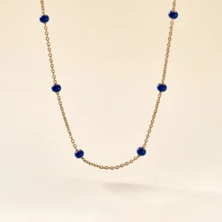 Collier Meike Plaque Or Jaune