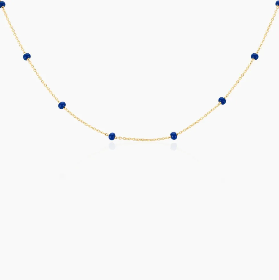 Collier Meike Plaque Or Jaune