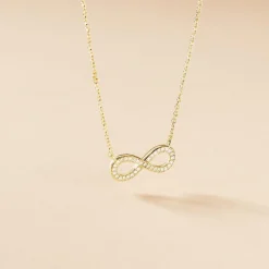 Collier Merane Plaqué Or Jaune Oxyde De Zirconium