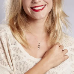 Collier Meta Argent Blanc Oxyde De Zirconium
