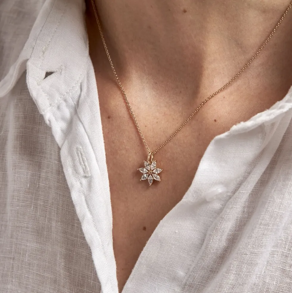 Collier Mia Plaqué Or Doré Oxyde De Zirconium