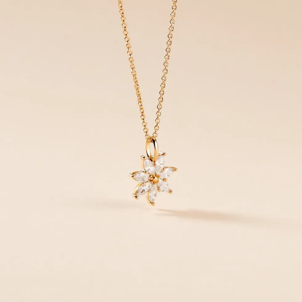 Collier Mia Plaqué Or Doré Oxyde De Zirconium