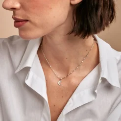Collier Molly Argent Blanc