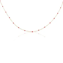 Collier Molly Argent Rose