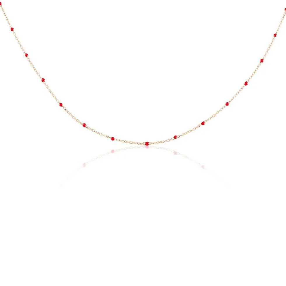 Collier Molly Argent Rose