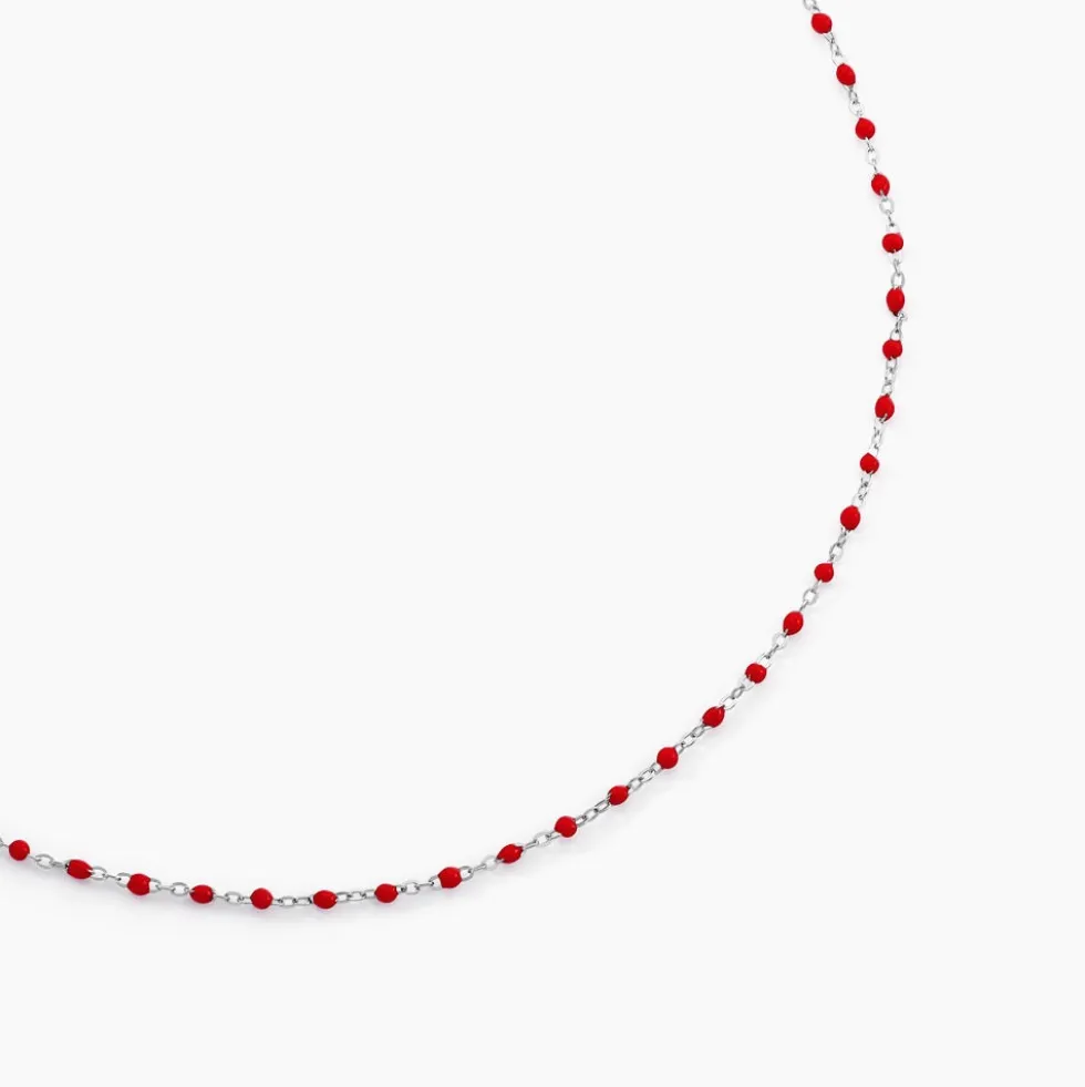 Collier Muguette Argent Blanc