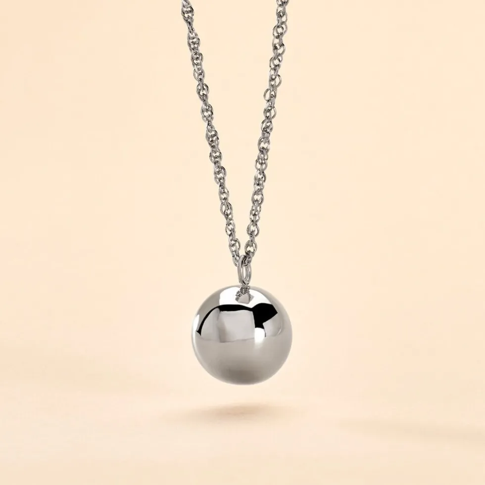 Collier My Bola Acier Blanc