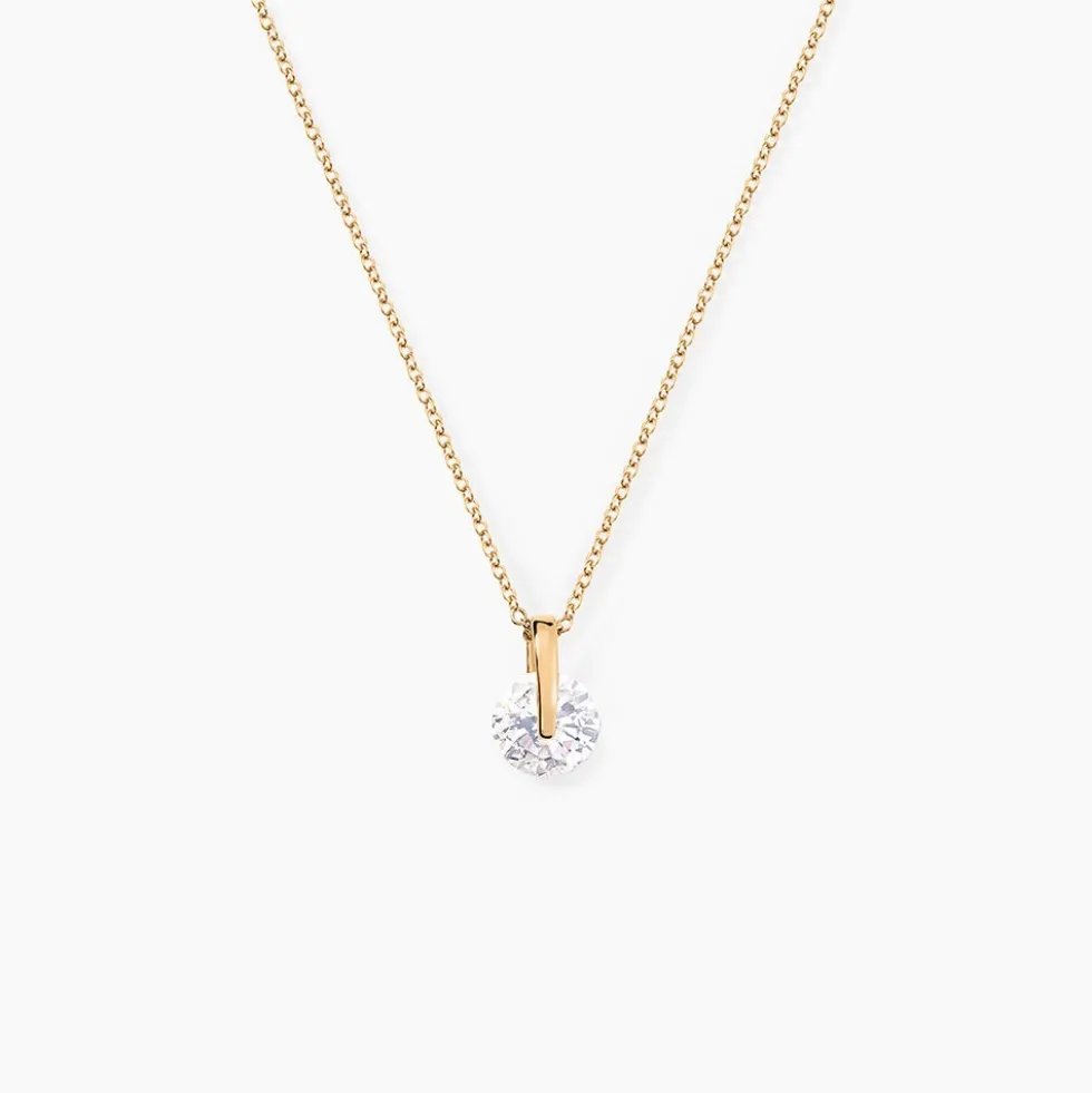 Collier Nelina Plaqué Or Jaune Oxyde De Zirconium