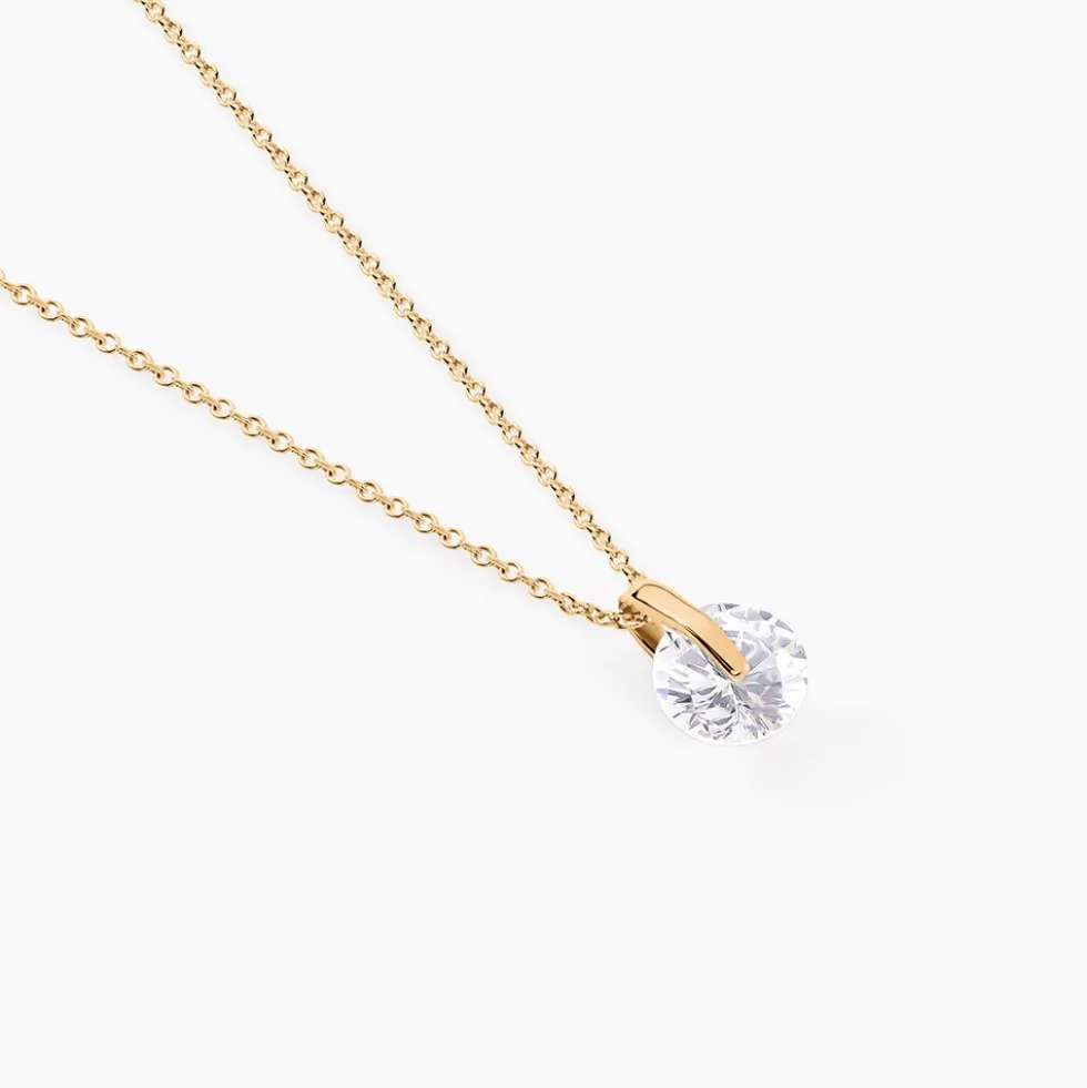 Collier Nelina Plaqué Or Jaune Oxyde De Zirconium