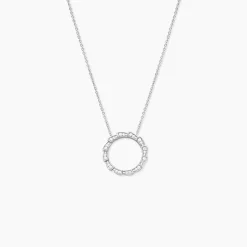Collier Nevada Argent Blanc Oxyde De Zirconium