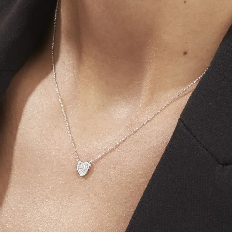 Collier Or Blanc Abidan Diamants