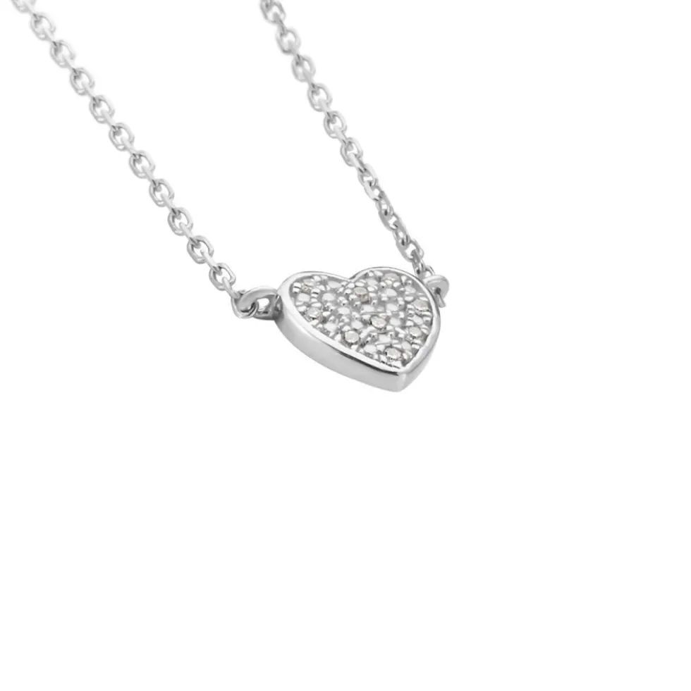Collier Or Blanc Abidan Diamants